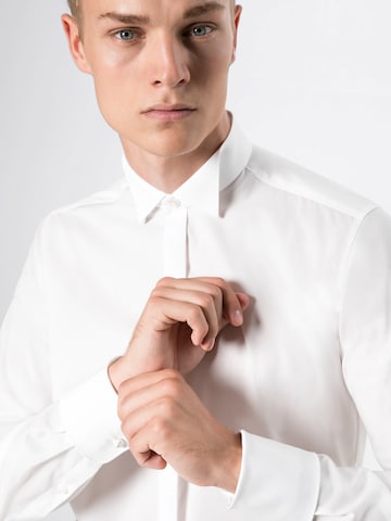 Slim fit Camicia business di OLYMP in bianco