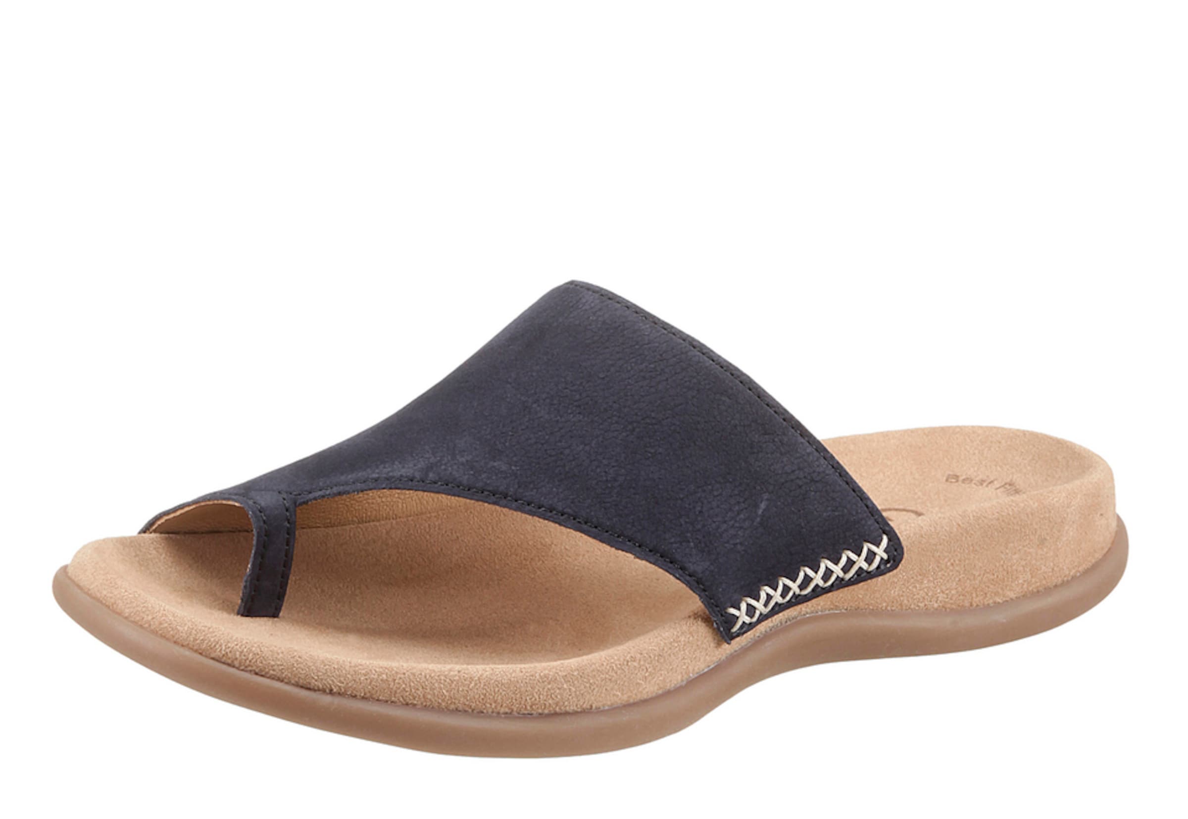 Flip-flops de la GABOR pe albastru: față