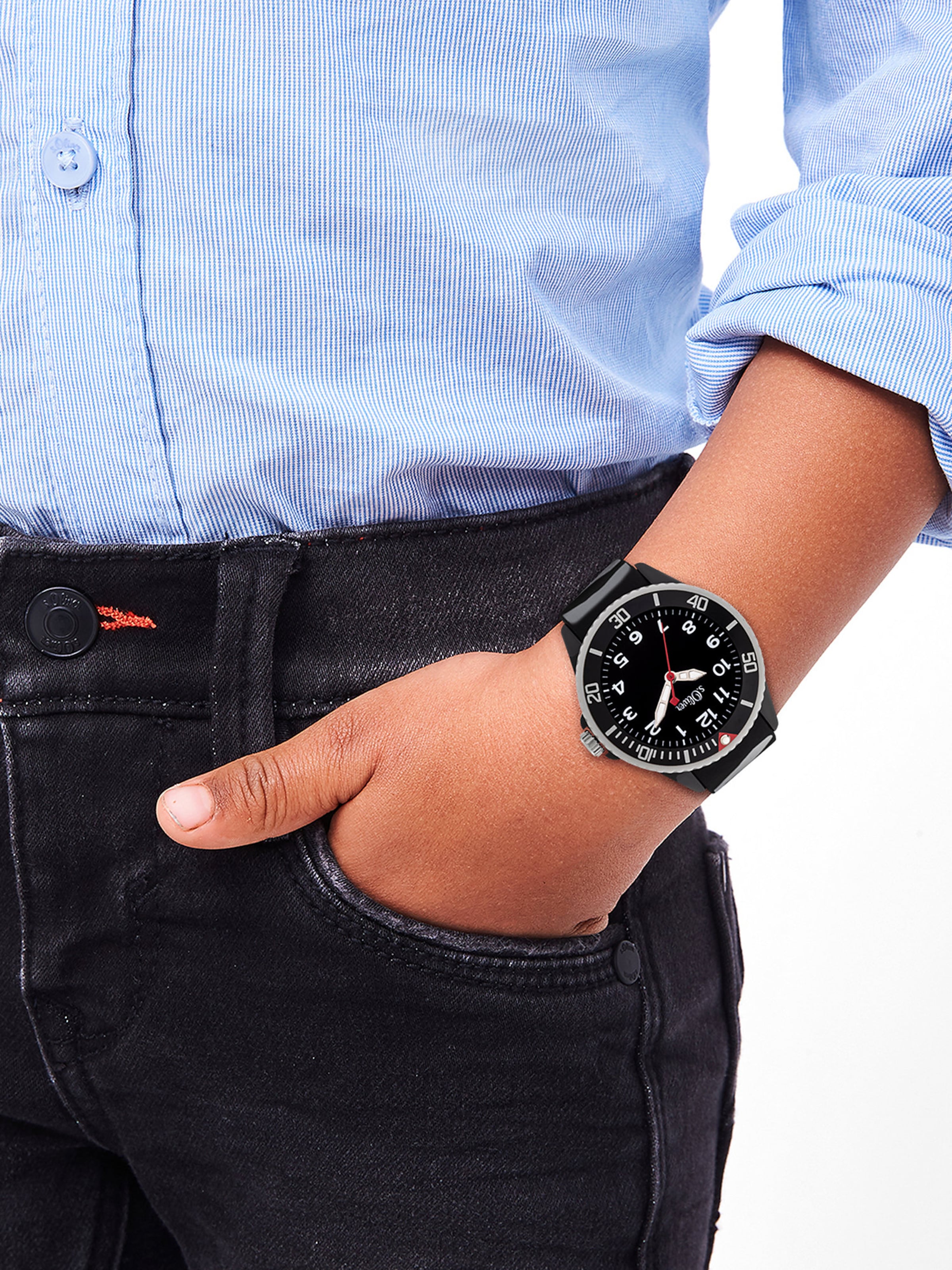 s.Oliver Watch in Black