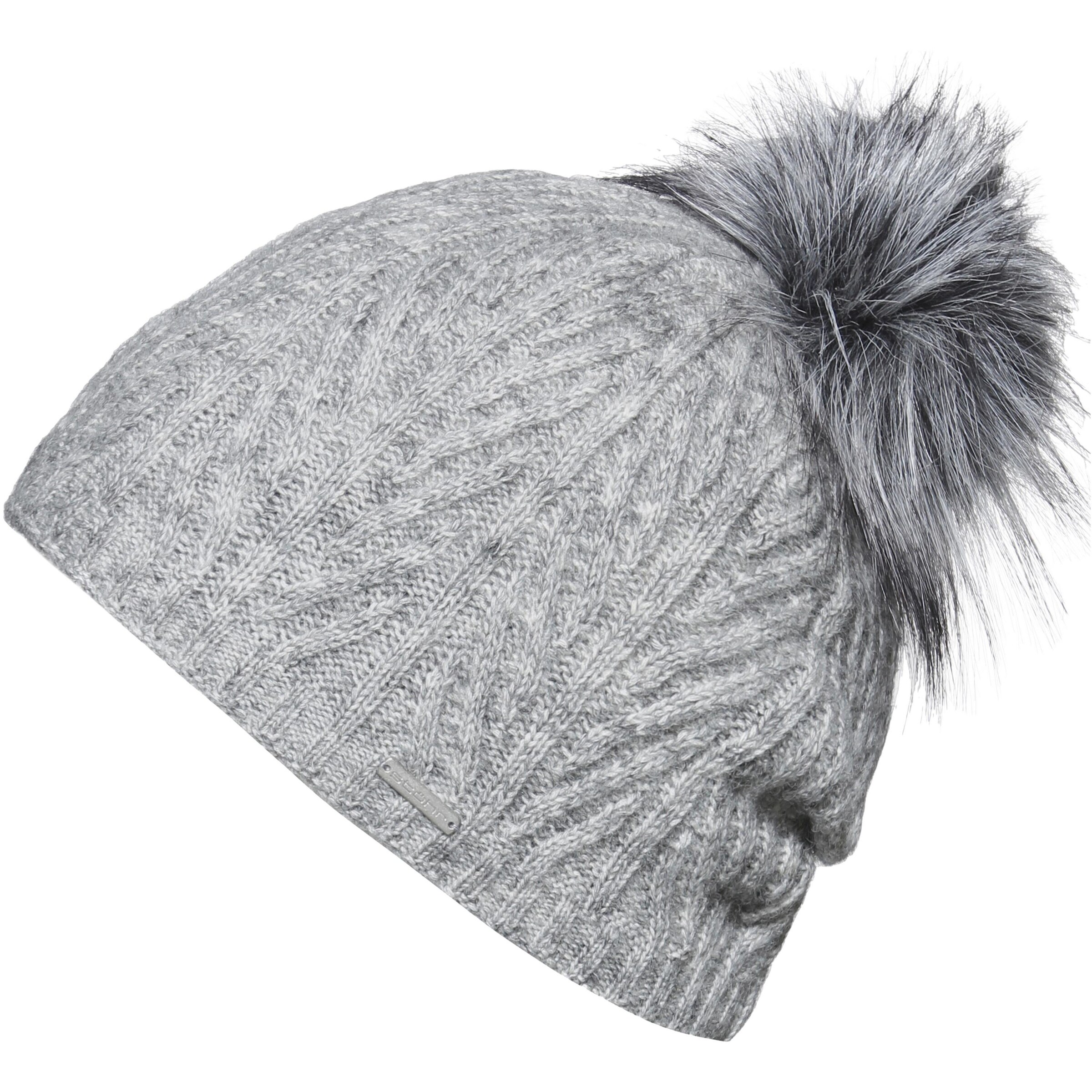 STÖHR - Bommelmütze 'Appa' in hellgrau