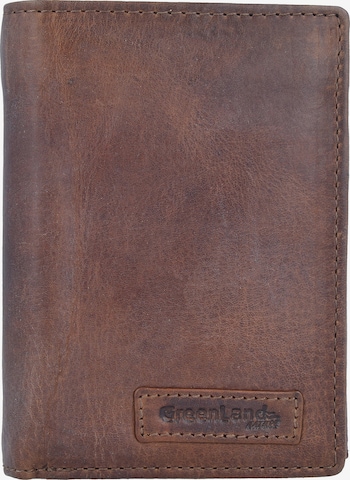 Greenland Nature Wallet 'Rfid' in Brown: front