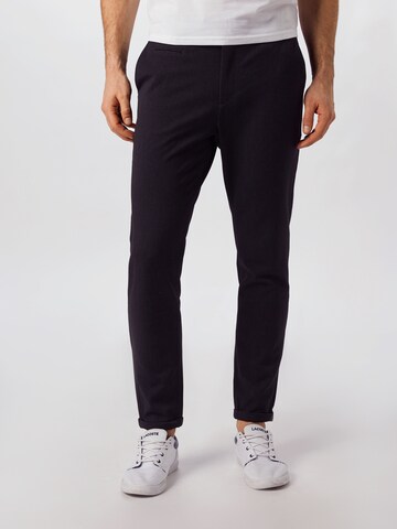 Slimfit Pantaloni chino 'Como' di Les Deux in grigio: frontale