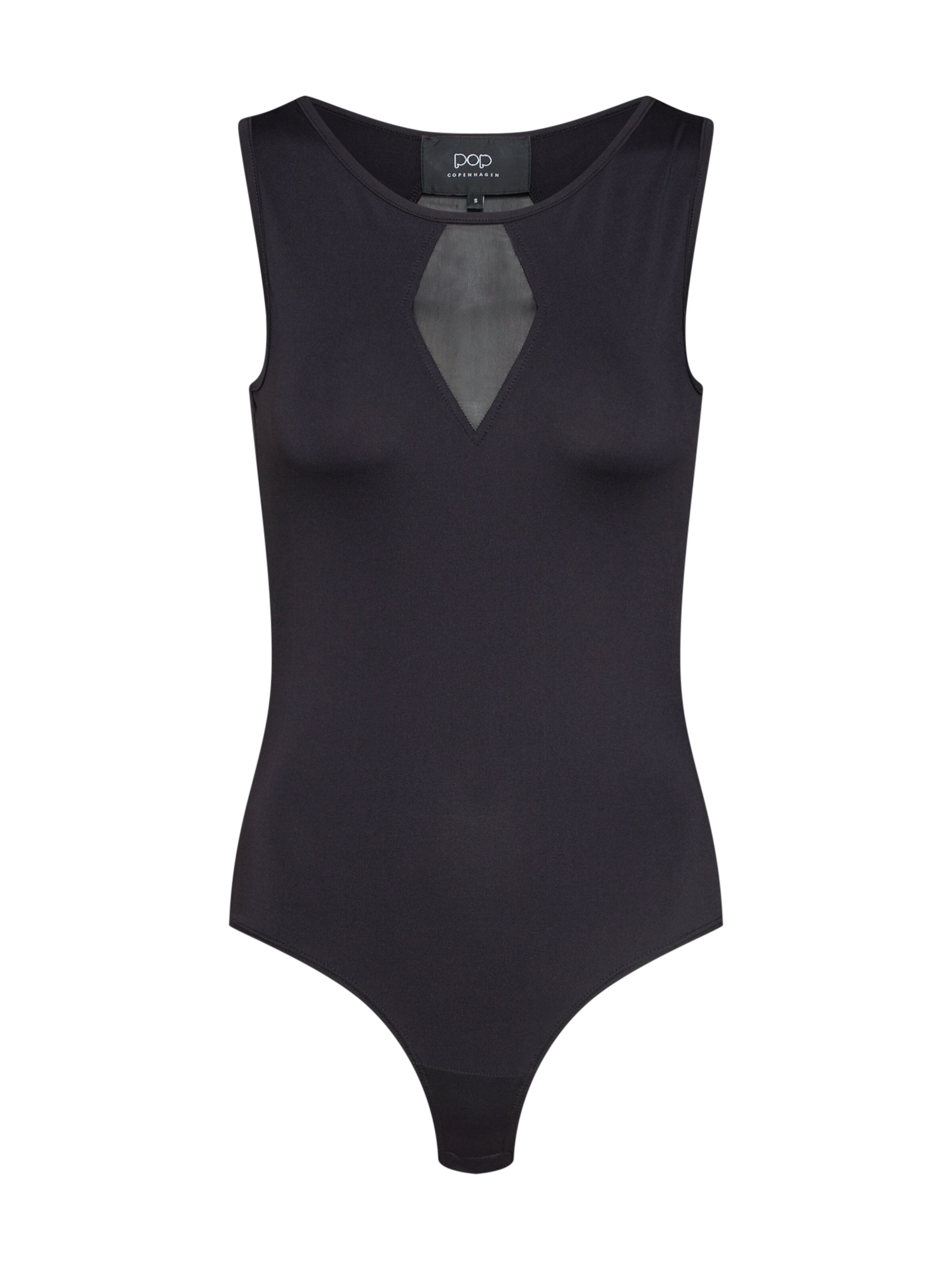 Pop Copenhagen - Top 'Diamond Sheer' in de kleur Zwart