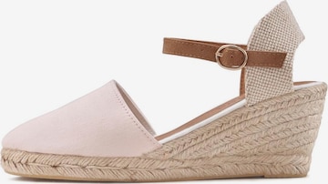 LASCANA Espadrilles - rózsaszín: elől