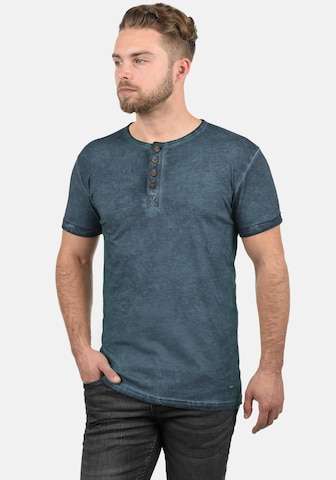 !Solid Shirt 'Tihn' in Blue: front