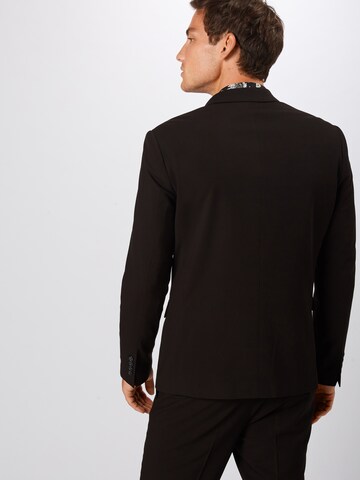 Slimfit Costum de la Lindbergh pe negru: spate