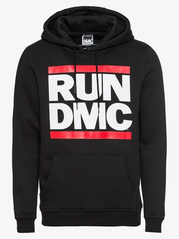 Mister Tee Sweatshirt 'Run DMC' in Schwarz: predná strana