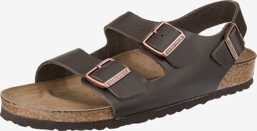 BIRKENSTOCK Sandály 'Milano' – hnědá: přední strana