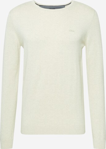 Pull-over s.Oliver en blanc : devant