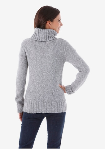 Aniston CASUAL Rollkragenpullover in Grau