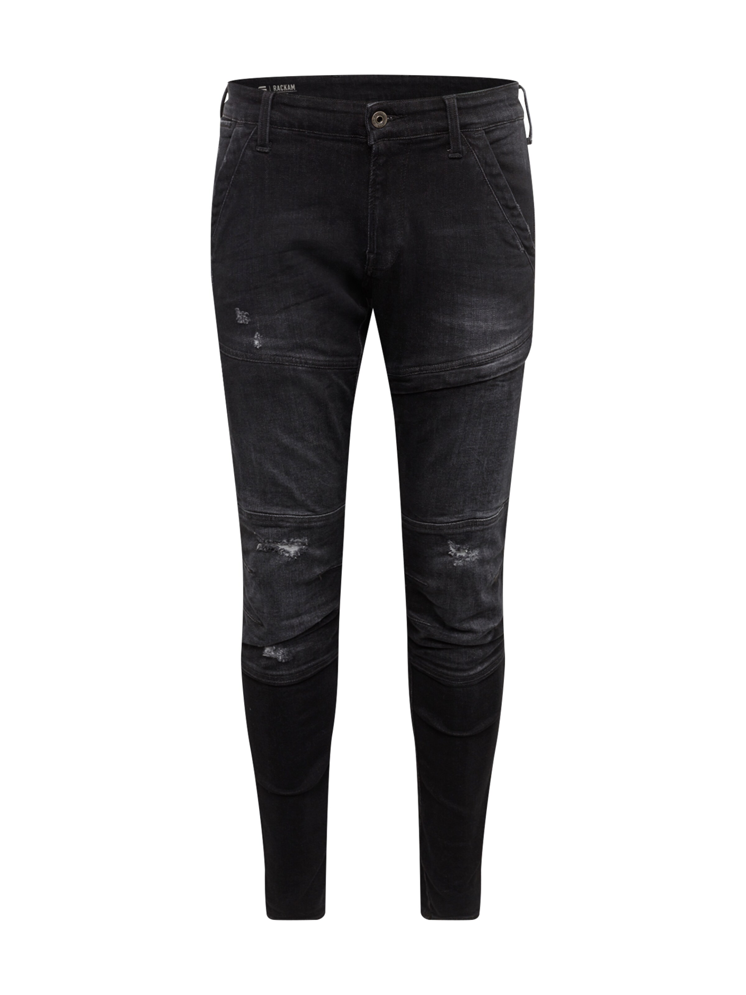 G-STAR RAW - Jeans 'Rackam Super Slim' in de kleur Black denim