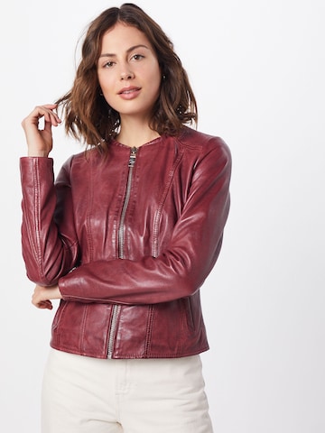 Maze Lederjacke 'MW19-1-SMARAGD' in Rot: predná strana