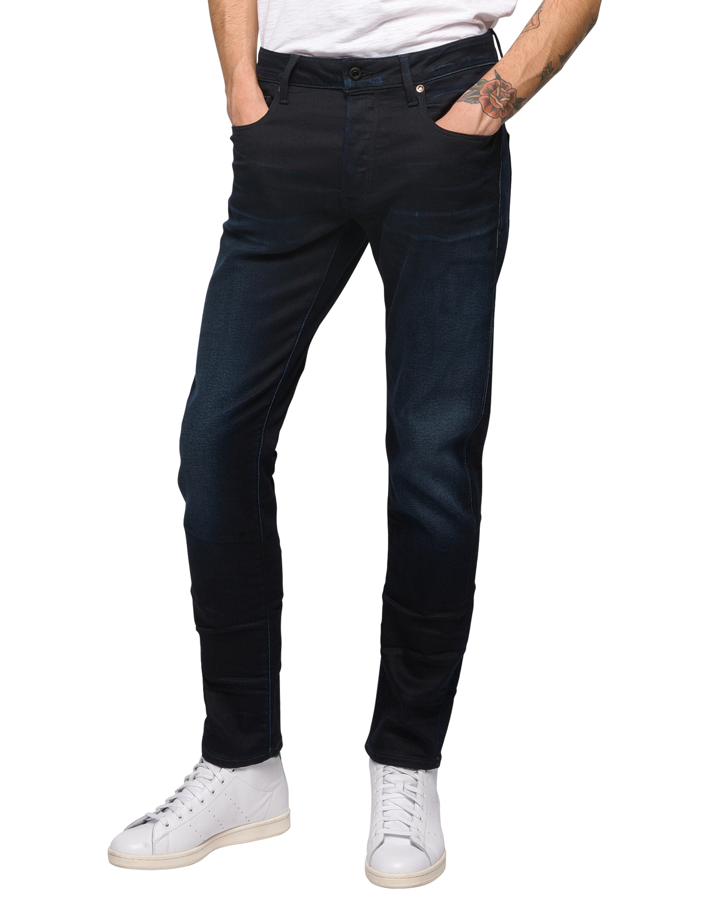 G-STAR - Slimfit Vaquero en azul: frente