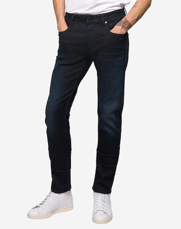 G-Star RAW Slimfit Jeans '3301 Slim' i blå: framsida