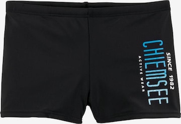 CHIEMSEE Swim Trunks in Black: front