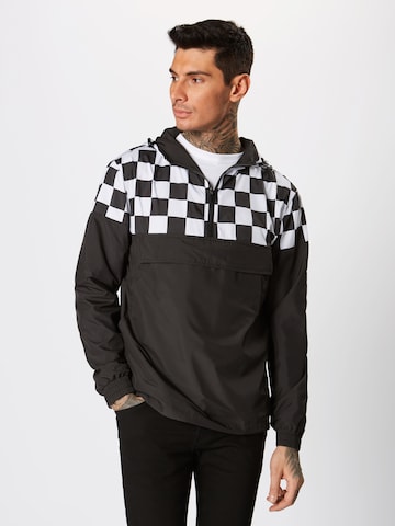 Urban Classics Between-Season Jacket in Black: front