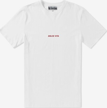 On Vacation Club Shirt 'Dolce Vita' in White: front