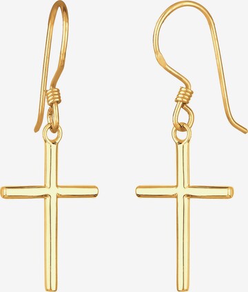 ELLI Earrings 'Kreuz' in Gold: front