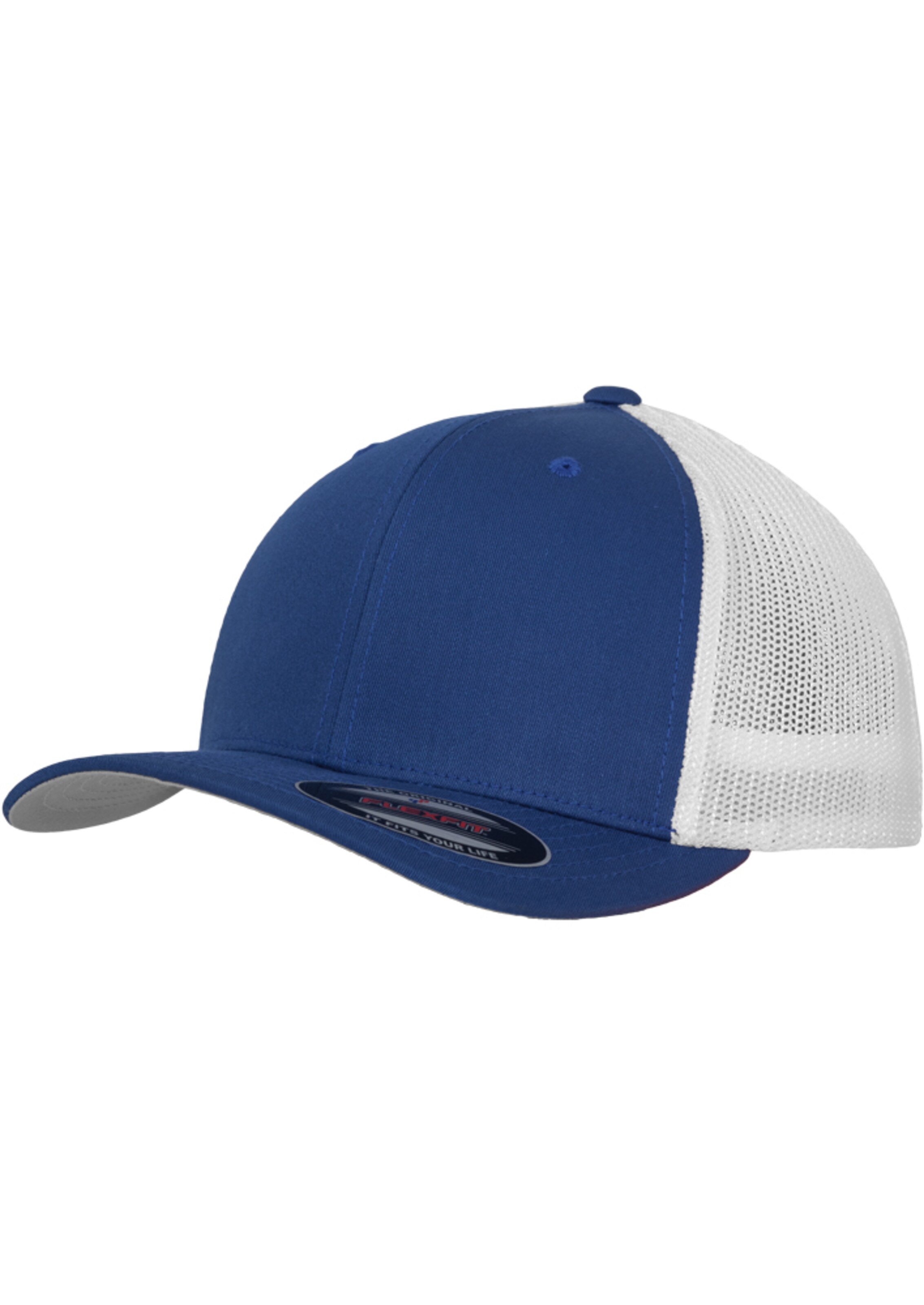Flexfit Cap in Blau: Vorderseite