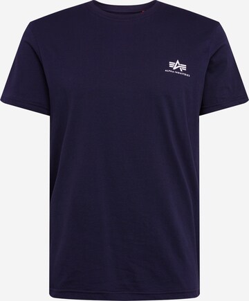 T-Shirt ALPHA INDUSTRIES en bleu : devant