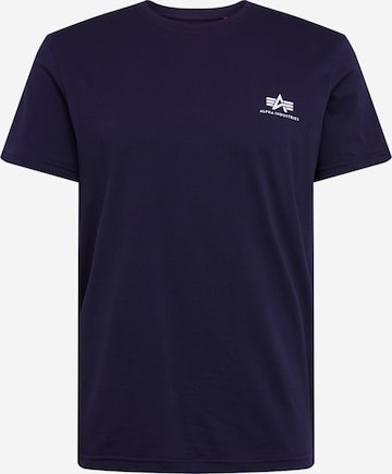 T-Shirt ALPHA INDUSTRIES en bleu : devant