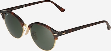 Ray-Ban - Gafas de sol 'Clubround' en marrón: frente