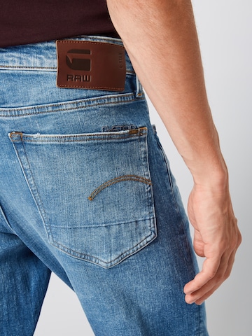 Effilé Jean G-Star RAW en bleu