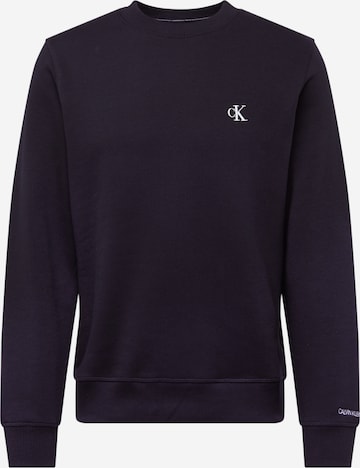 melns Calvin Klein Jeans Sportisks džemperis 'Essential': no priekšpuses