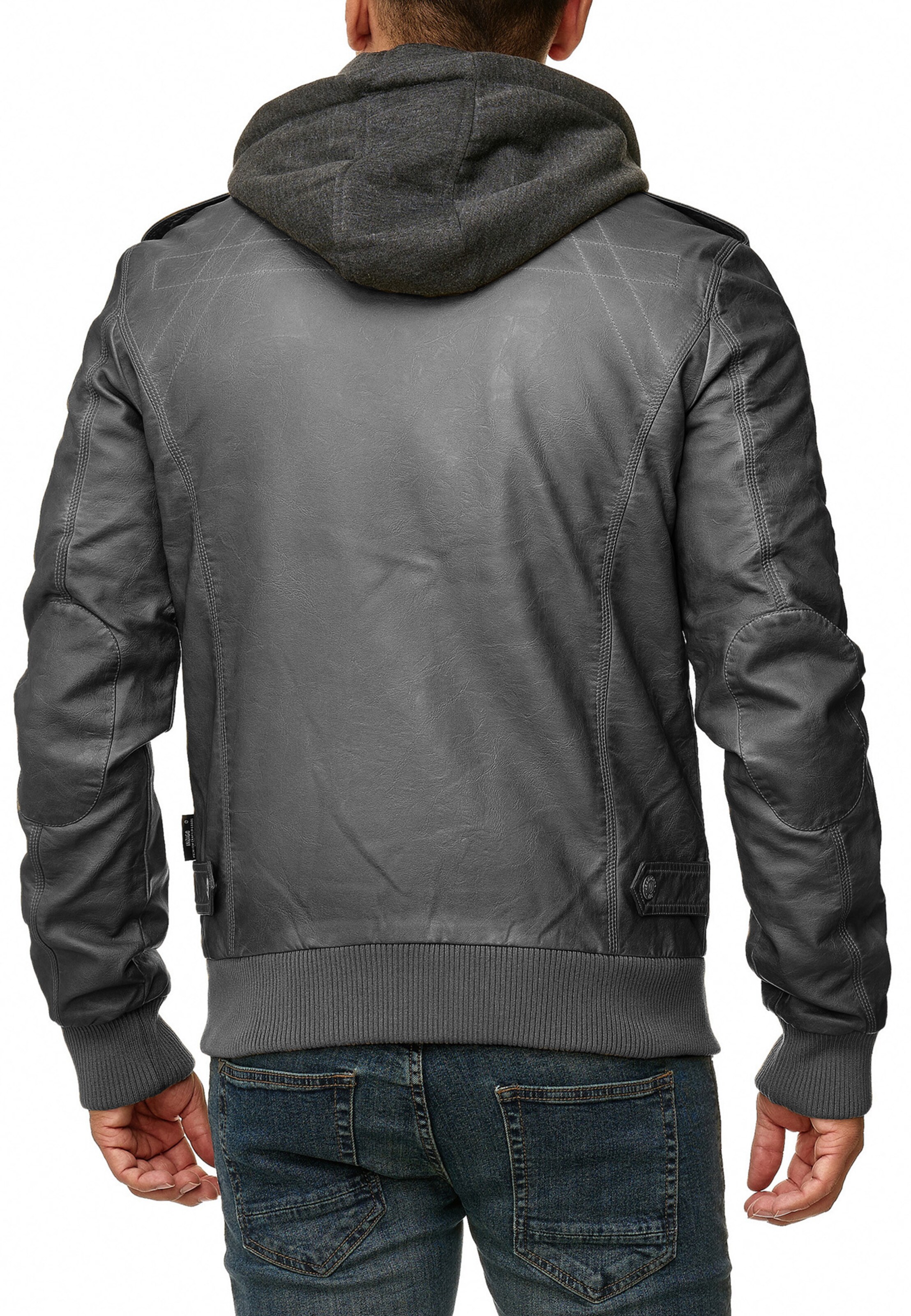 INDICODE JEANS Jacke 'Aaron' in Grau