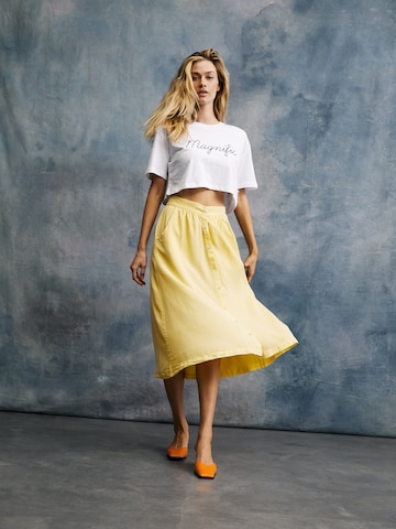 Yellow Skirt Look by LTB