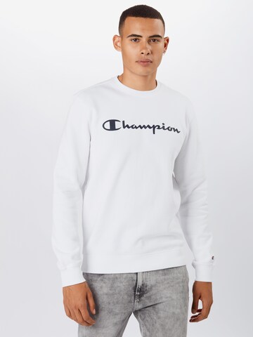 Champion Authentic Athletic Apparel Klasický střih Mikina – bílá: přední strana