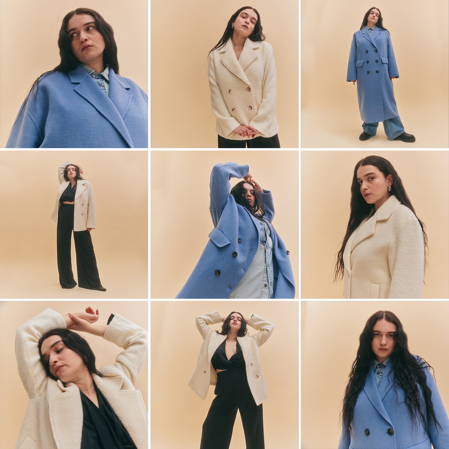 Yasmin - Baby Blue Coat Look