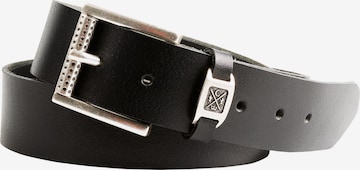 CAMP DAVID Belt in Black: front