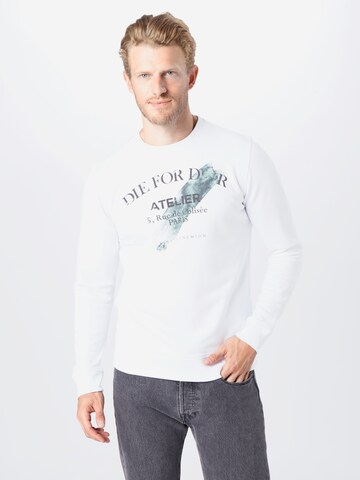 Coupe regular Sweat-shirt EINSTEIN & NEWTON en blanc : devant