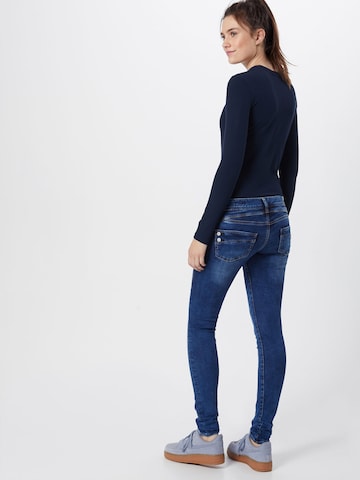 Herrlicher Skinny Kavbojke 'Piper' | modra barva: zadnja stran