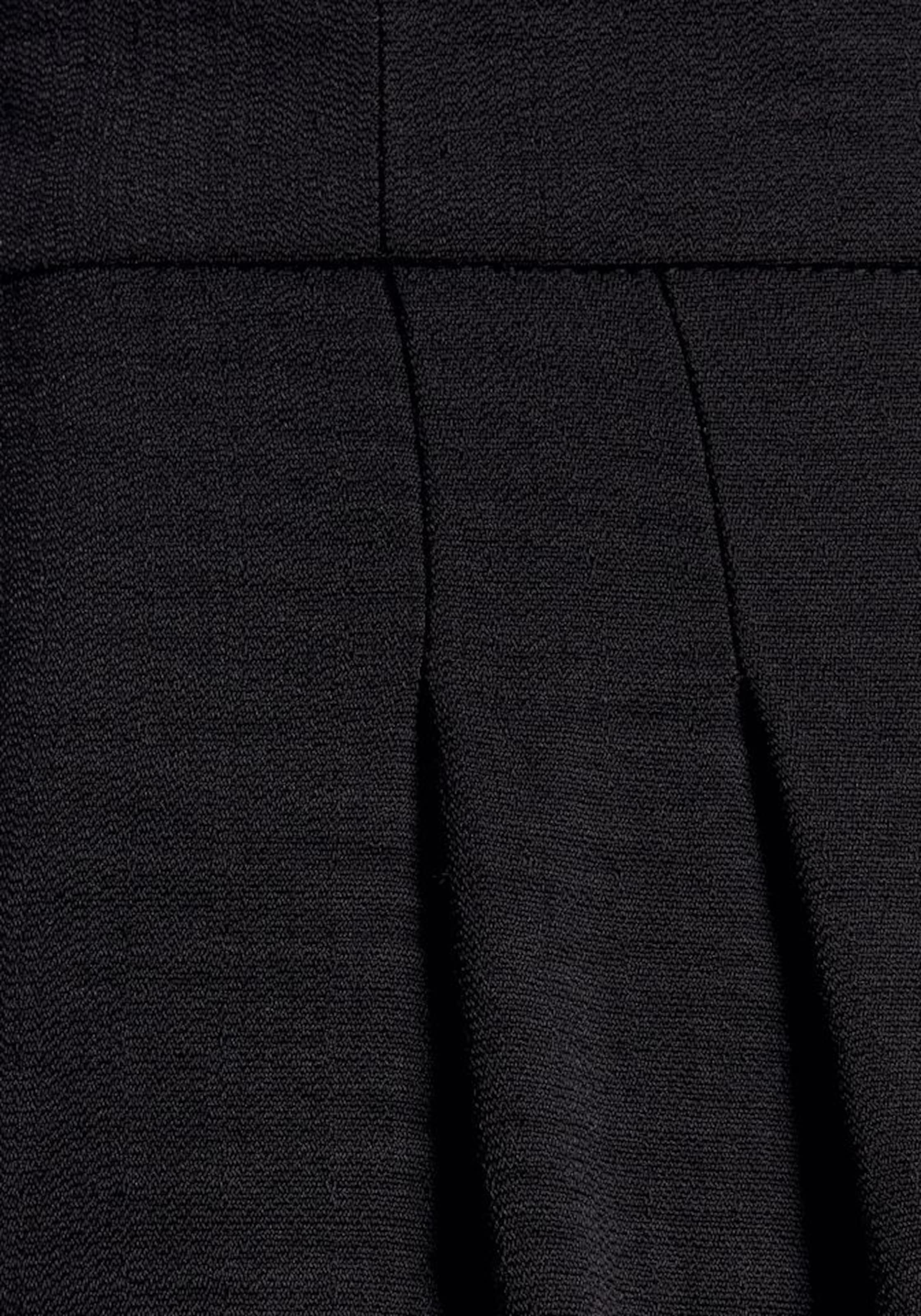 LASCANAWide Leg/ Široke nogavice Hlače - crna boja