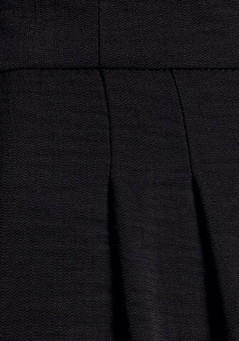 LASCANA - Perna larga Calças em preto