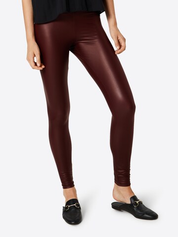 PIECES Skinny Leggings in Red: front