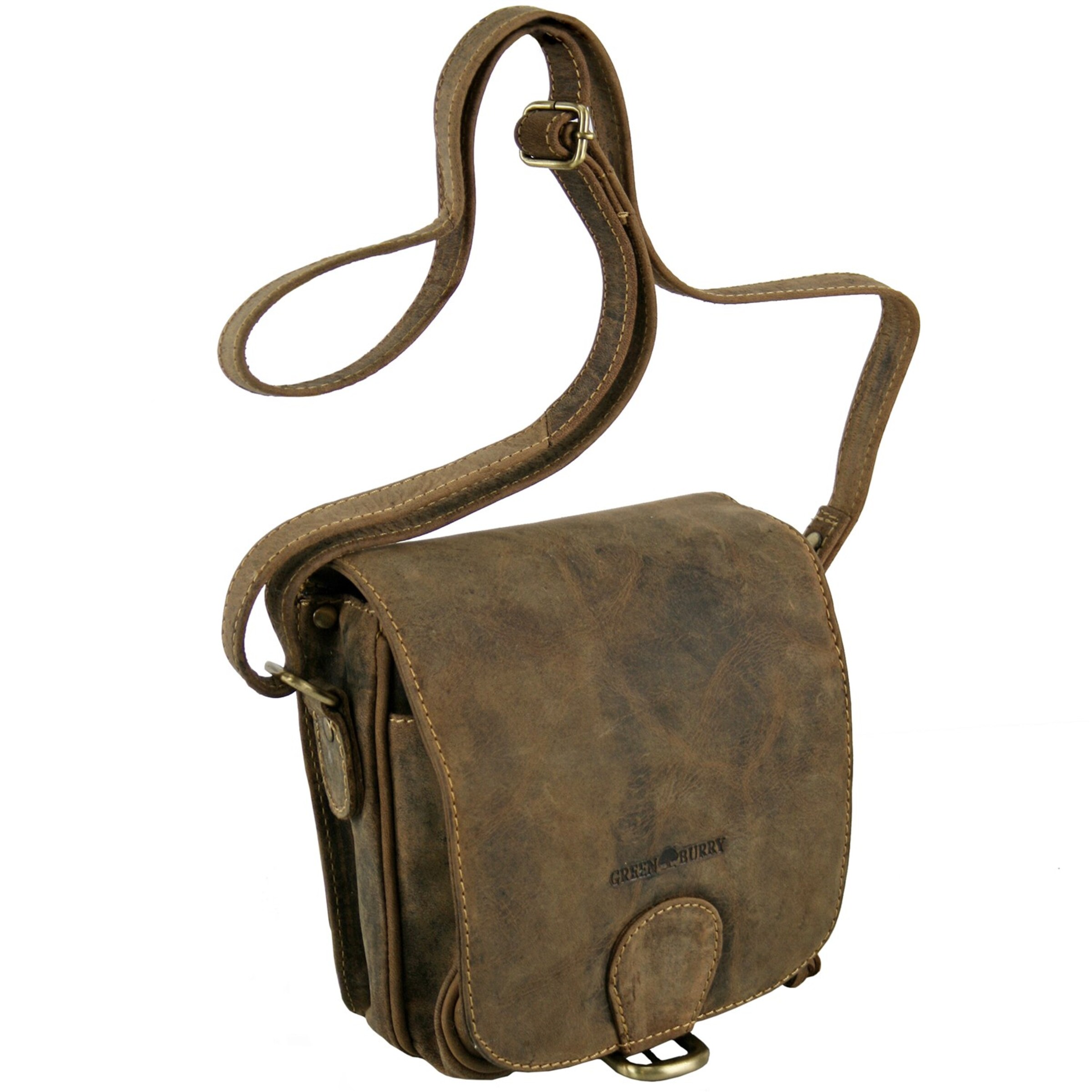 GREENBURRY Umhängetasche 'Vintage' in Braun: Vorderseite