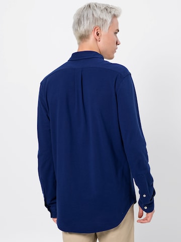 Polo Ralph Lauren Slim fit Overhemd in Blauw: terug