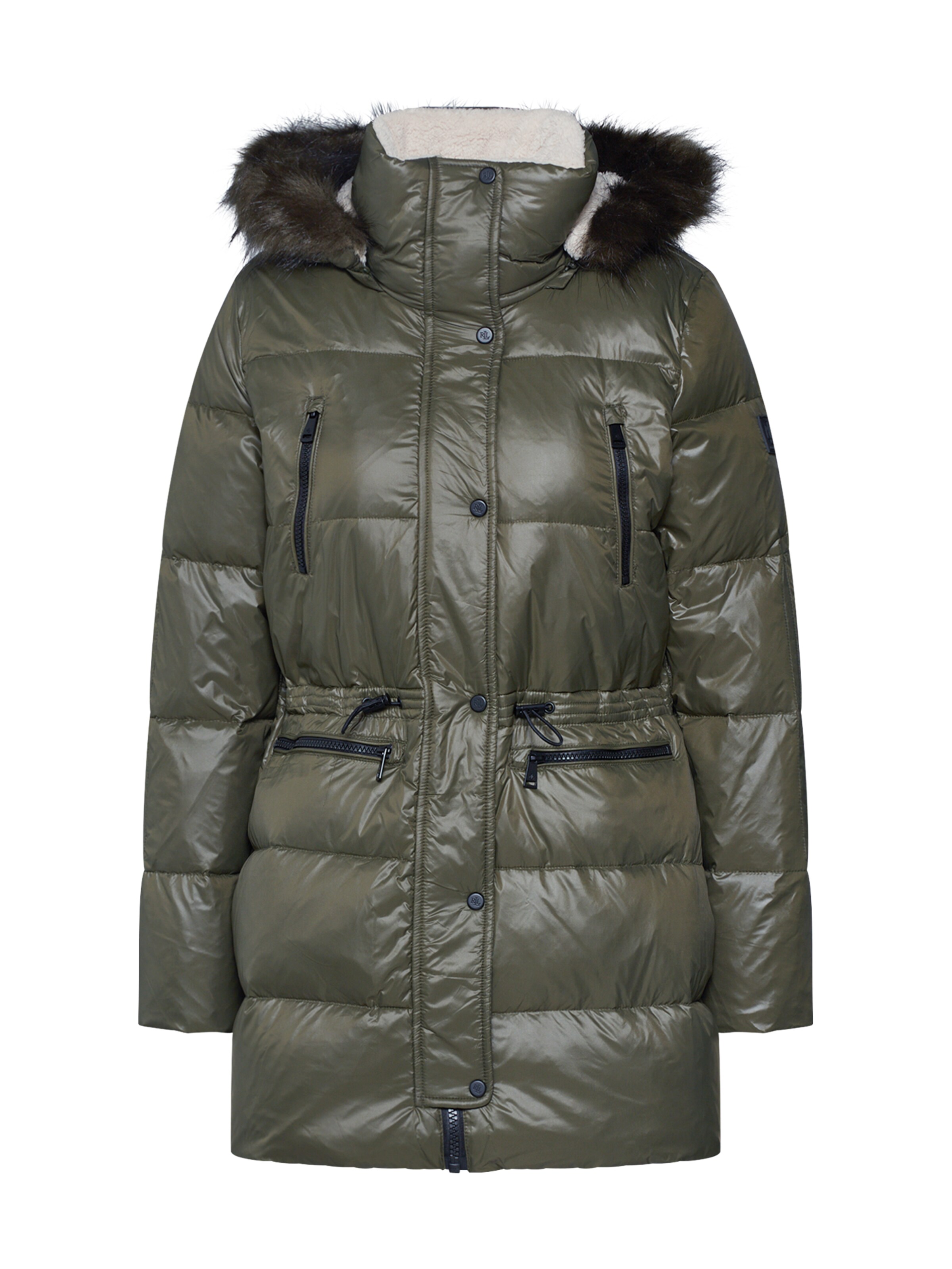 Lauren Ralph Lauren - Winterjas 'CCD BBR TRIM-COAT' in de kleur Kaki