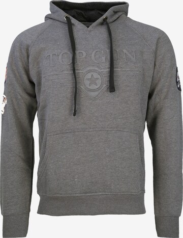 TOP GUN Kapuzenpullover 'TG-9013' in Schwarz: predná strana