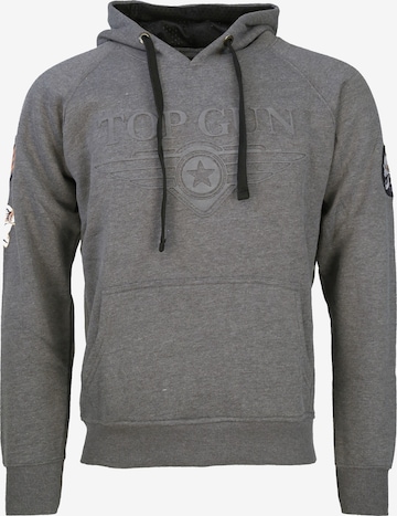 TOP GUN Sweatshirt 'TG-9013' in Zwart: voorkant