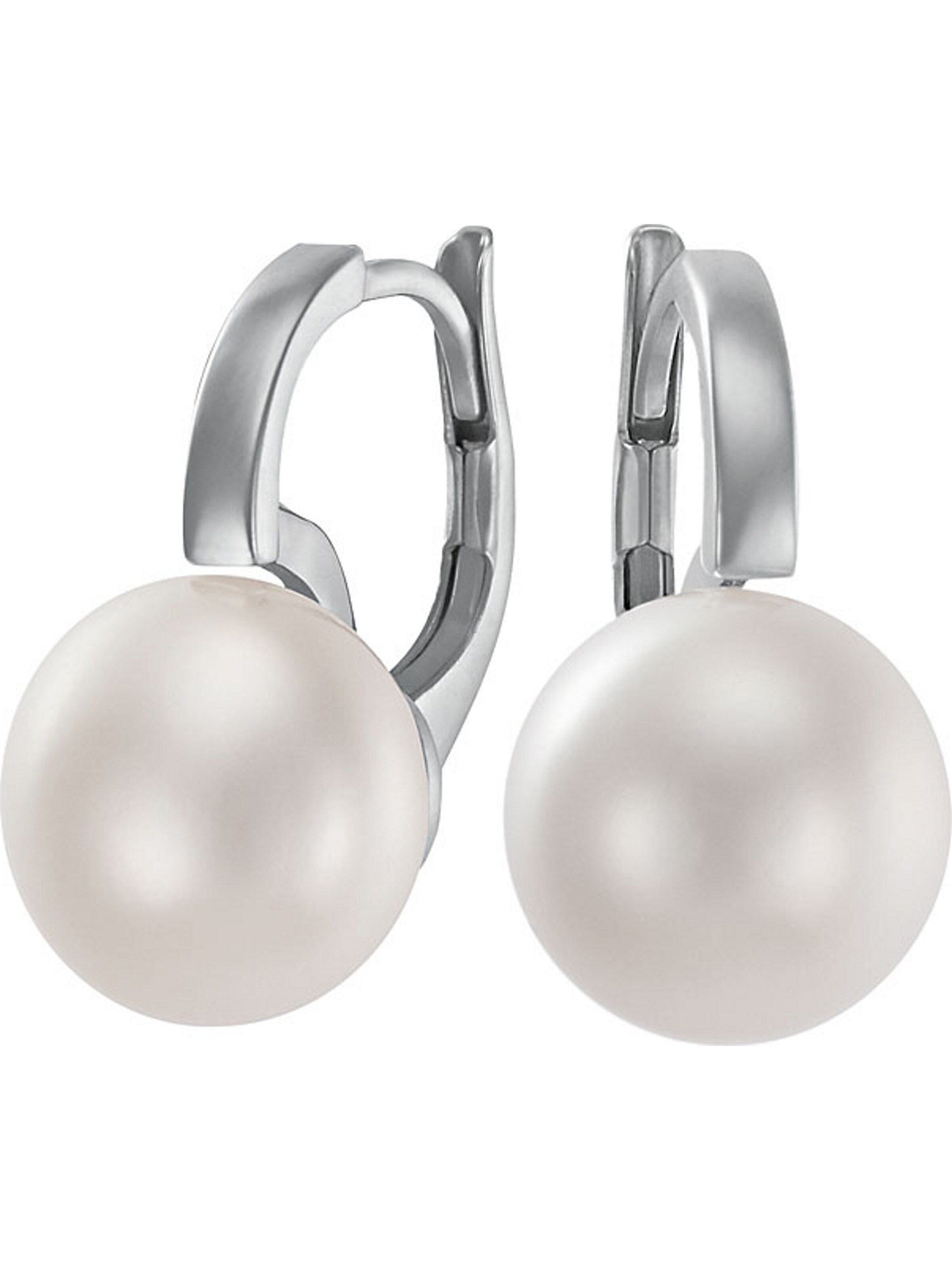 CHRIST Ohrhänger in Weiß: Vorderseite