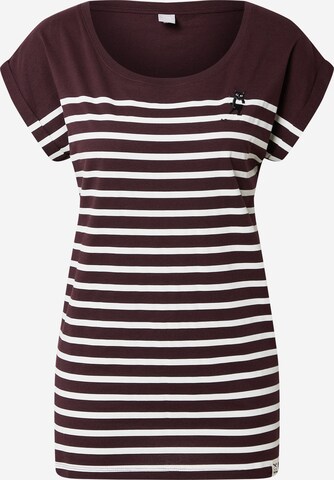 Iriedaily Shirt 'Cat Stripe' in Purple: front