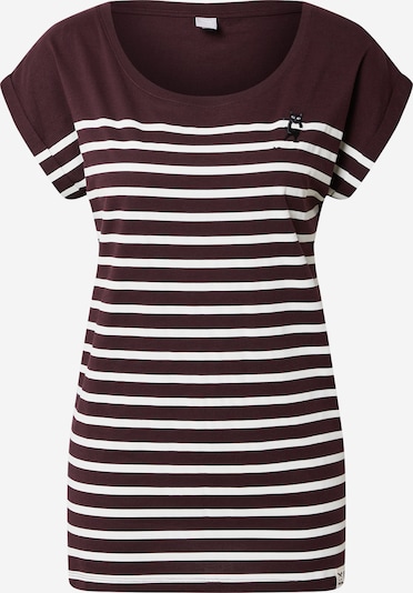 Iriedaily T-shirt 'Cat Stripe' en violet / noir / blanc, Vue avec produit