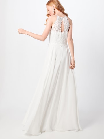MAGIC BRIDE Evening Dress in White: back