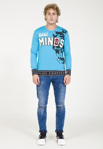Sweat-shirt PLUS EIGHTEEN en bleu