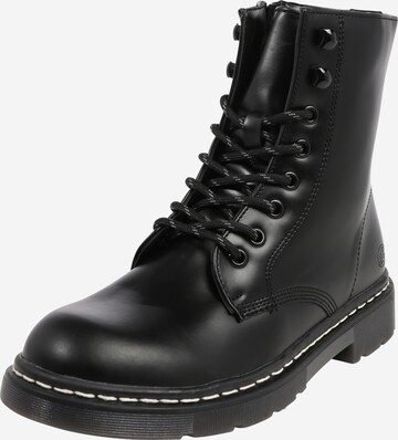 Dockers by Gerli Lace-Up Ankle Boots in Black: front