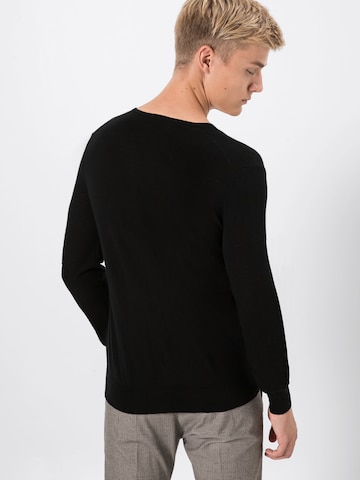 OLYMP Sweater 'Strick Lvl5' in Black: back